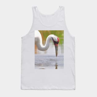 Whooping Crane In Water Tank Top